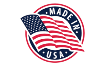 Badge showing product manufacturing sourced in the United States