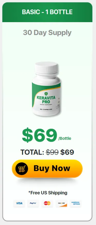 Single bottle product option showing standard supply choice on pricing section